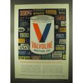 1965 Valvoline Motor Oil Ad - Preferred in 67 Countries