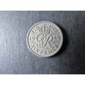 1949 GEORGE VI SIXPENCE FREE POST. AAX