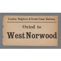 LONDON BRIGHTON & SOUTH COAST RAILWAY LUGGAGE L...