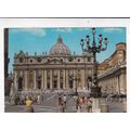 Roma Basilica S Pietro Italy Postcard used creased