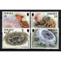 Jersey 681-684 MNH Marine Life Jellyfish Crabs ...