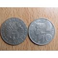 Austria 1974 10 Schilling Coin
