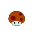 Pin Badge Toad stool Enamel Fun Comic mushroom ...