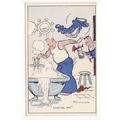 Casting Off Naval Comic Funny Postcard Eagle St...