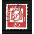 GERMANY 1961 FAMOUS GERMANS SG B 199 20pf RED F...