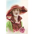 CARTE POSTALE - MODE - FEMME A CHAPEAU - REF 64