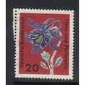 GERMANY 1963 FLORA & PHILATELY FLOWERS 20pf COL...