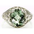 Green Amethyst (Prasiolite), 925 Sterling Silve...