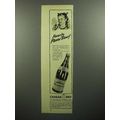 1945 Canada Dry Pale Ginger Ale Soda Ad - Flavor