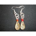 Delightful handmade lampworked spiral water dro...