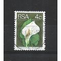 SouthAfrica.SG351 4c Arum Lily.Paper Unchecked....