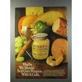 1981 Grey Poupon Mustard Ad - Seal With a Cork