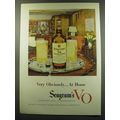 1949 Seagram's V.O. Whisky Ad - Very Obviously....
