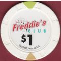 Freddie's Club. $1 Casino Chip. Everett, WA. I60.