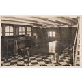 HMS Victory.Nelsons dining room with original f...