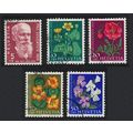 Switzerland Flowers 5v Pro Juventute 1959 1959 ...