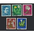 Switzerland Flowers 5v Pro Juventute 1960 1960 ...