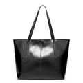 Ladies' Large Capacity Oil Wax Leather Shoulder...