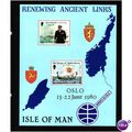 ISLE OF MAN 1980 ANCIENT LINKS MIN SHEET SG MS1...