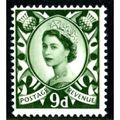 Great Britain 1967 Scotland 9d Bronze Green Unm...