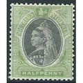 Southern Nigeria 1901 SG1 1/2d Black & Pale Gre...