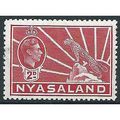 Nyasaland 1942 SG133a 2d Carmine Mounted Mint ....