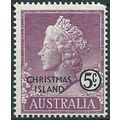 Christmas Island 1958 SG3 5c Deep Mauve Mounted...