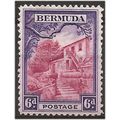 Bermuda 1936 SG104 6d Carmine-Lake & Violet Mou...