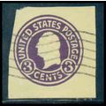 Used U437b 2c George Washington Fine Cut Square...