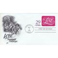 United States 1991 Love FDC Honolulu cancel una...
