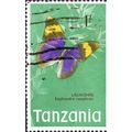TANZANIA, BUTTERFLY, Gold Banded Forester, gree...