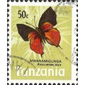 TANZANIA, BUTTERFLY, Lycaenid, Official, yellow...