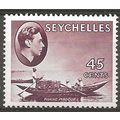 Seychelles 1938 SG143 45c Chocolate CSP Mounted...