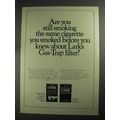 1968 Lark Cigarettes Ad - Still Smoking The Same