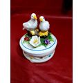 ROC- Taiwan- Trinket Box- Doves- Love Birds- Fl...