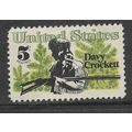 USA 1967 DAVY CROCKETT COMMEMORATION 5c GREEN B...