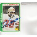 O.J. SIMPSON 1978 AUTOGRAPHED SAN FRANCISCO 49E...