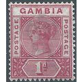 Gambia 1898 SG38 1d Carmine Mounted Mint .. ..