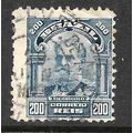 BRAZIL 1906 SG265 200R DEODORO BLUE FINE USED