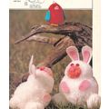 Easter Yarn PomPom Pattern Bunny Rabbits