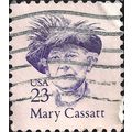 USA, PEOPLE, Mary Stephenson Cassatt, navy blue...