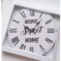 Black Numerals Wall Clock Home Sweet Home 29.5 ...