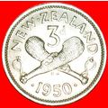 GREAT BRITAIN (1948-1952): NEW ZEALAND★ 3 PENCE...