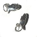 Sterling Silver Smooth Praying Hand Charm Pendant