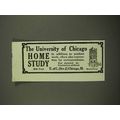 1916 The University of Chicago Ad - Home Study