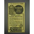 1916 Sturges Refrigerator Can Ad - Insulated He...