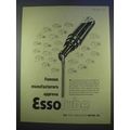 1955 Esso Lube Motor Oil Ad - Manufacturers Approve
