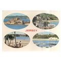 multiview, JERSEY used postcard 1981 postmark =