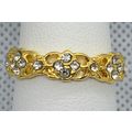 Ring Simple Hollow 14k Yellow Gold Plate #288 U...