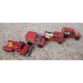 four fire trucks toy vehicles